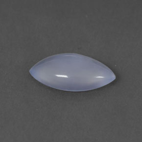 Calcédoine bleue naturelle marquise, 1,12 ct, transparent