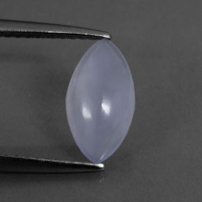 Calcédoine bleue naturelle marquise, 1,12 ct, transparent