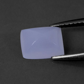 Calcédoine bleue naturelle transparent, 1,69 ct, transparent / translucide