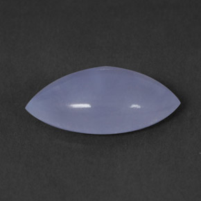 Calcédoine bleue naturelle marquise, 1,76 ct, transparent