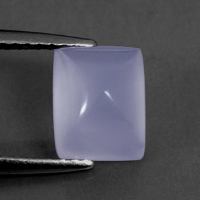 Calcédoine bleue naturelle transparent, 1,75 ct, transparent / translucide
