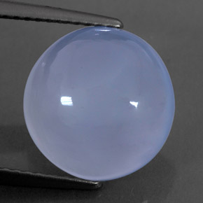 Calcédoine Bleu lavande naturelle Transparent, 5.16 ct, Transparent / Translucide