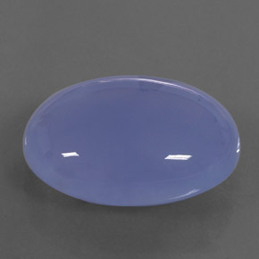 Calcédoine bleu lavande naturelle transparent, 27,46 ct, transparent / translucide