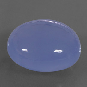 Calcédoine bleu lavande naturelle transparent, 31,42 ct, transparent / translucide
