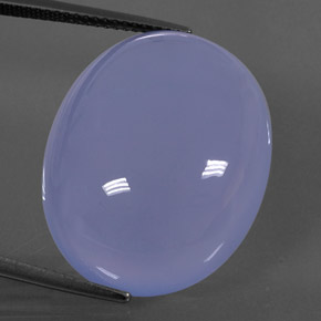 Calcédoine bleue naturelle transparent, 32,08 ct, transparent / translucide