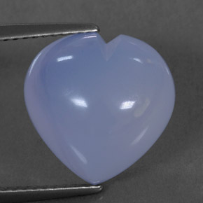Calcédoine bleue naturelle transparent, 8,10 ct, transparent / translucide
