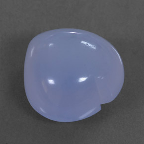 Calcédoine bleue naturelle transparent, 8,10 ct, transparent / translucide