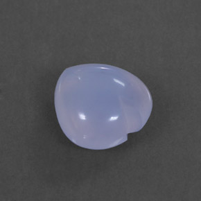 Calcédoine bleue naturelle transparent, 1,66 ct, transparent / translucide