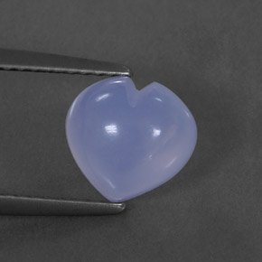 Calcédoine bleue naturelle transparent, 1,83 ct, transparent / translucide