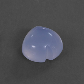 Calcédoine bleue naturelle transparent, 1,83 ct, transparent / translucide