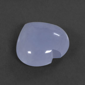 Calcédoine bleue naturelle transparent, 7,23 ct, transparent / translucide
