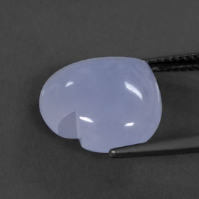Calcédoine bleue naturelle transparent, 7,23 ct, transparent / translucide