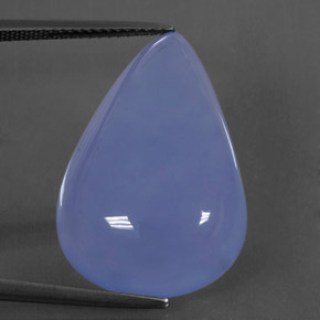 Calcédoine Bleu lavande naturelle Transparent, 24.88 ct, Transparent / Translucide