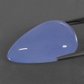 Calcédoine Bleu lavande naturelle Transparent, 24.88 ct, Transparent / Translucide