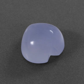 Calcédoine Bleu lavande naturelle Transparent, 2.57 ct, Transparent / Translucide