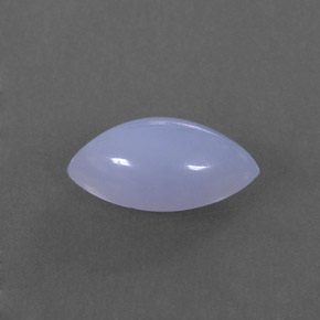 Calcédoine bleue naturelle marquise, 1,88 ct, translucide