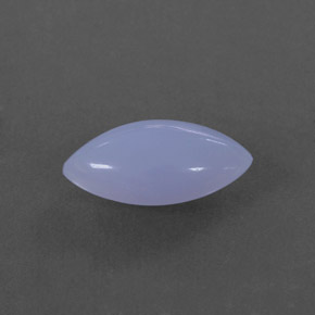 Calcédoine Bleu lavande naturelle Marquise, 1.56 ct, Translucide