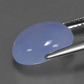 Calcédoine bleue naturelle transparent, 4,79 ct, transparent / translucide