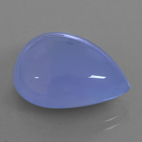 Calcédoine bleue naturelle transparent, 18,59 ct, transparent / translucide