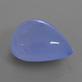 Calcédoine bleue naturelle transparent, 16,70 ct, transparent / translucide