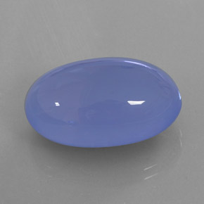 Calcédoine bleue naturelle transparent, 21,57 ct, transparent / translucide