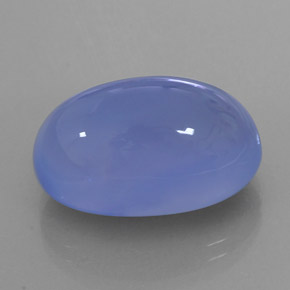 Calcédoine bleue naturelle transparent, 20,44 ct, transparent / translucide