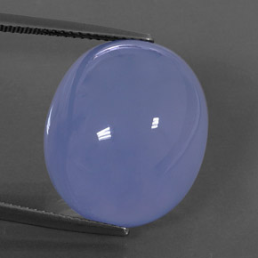 Calcédoine bleue naturelle transparent, 27,24 ct, transparent / translucide