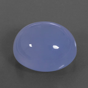 Calcédoine bleue naturelle transparent, 27,24 ct, transparent / translucide