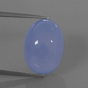 Calcédoine bleue naturelle transparent, 11,03 ct, transparent / translucide