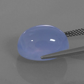 Calcédoine bleue naturelle transparent, 11,03 ct, transparent / translucide