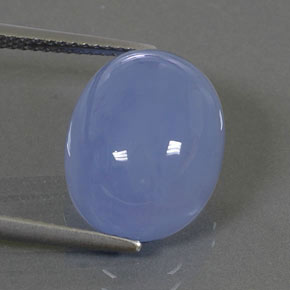 Calcédoine bleue naturelle transparent, 10,84 ct, transparent / translucide