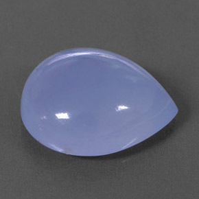 Calcédoine bleue naturelle transparent, 15,15 ct, transparent / translucide