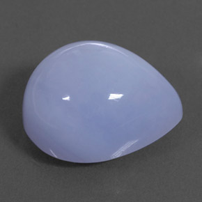 Calcédoine bleue naturelle transparent, 10,25 ct, transparent / translucide