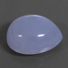 Calcédoine bleue naturelle transparent, 10,53 ct, transparent / translucide
