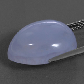 Calcédoine bleue naturelle transparent, 10,53 ct, transparent / translucide