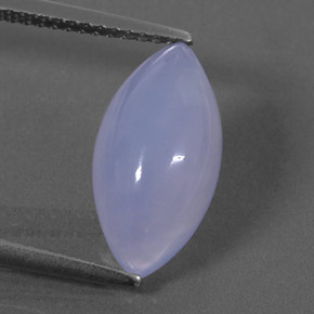 Calcédoine bleue naturelle transparent, 3,55 ct, transparent / translucide