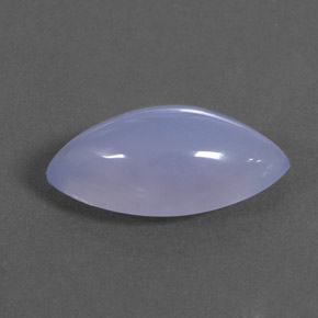 Calcédoine bleue naturelle transparent, 3,55 ct, transparent / translucide
