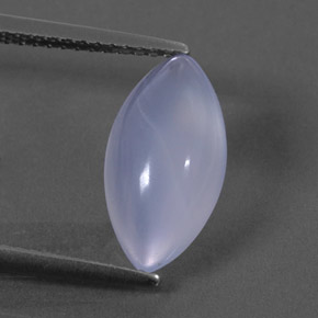 Calcédoine bleue naturelle transparent, 2,88 ct, transparent / translucide