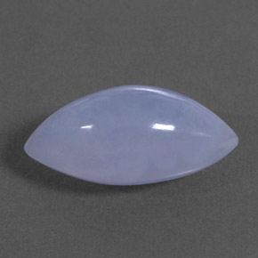 Calcédoine bleue naturelle transparent, 3,51 ct, transparent / translucide