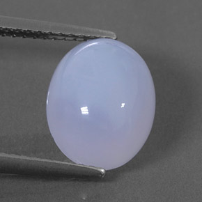 Calcédoine bleue naturelle transparent, 3,63 ct, transparent / translucide
