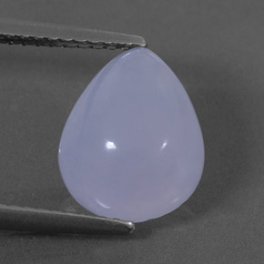 Calcédoine bleue naturelle transparent, 3,19 ct, transparent / translucide