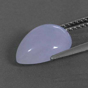 Calcédoine bleue naturelle transparent, 3,19 ct, transparent / translucide