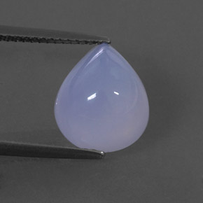 Calcédoine bleue naturelle transparent, 4,74 ct, transparent / translucide