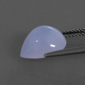 Calcédoine bleue naturelle transparent, 4,74 ct, transparent / translucide