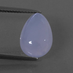 Calcédoine bleue naturelle transparent, 4,92 ct, transparent / translucide