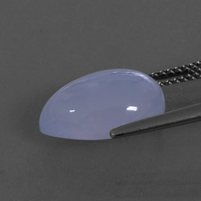 Calcédoine bleue naturelle transparent, 4,92 ct, transparent / translucide