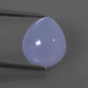 Calcédoine bleue naturelle transparent, 6,48 ct, transparent / translucide