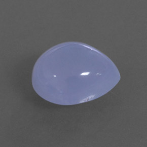 Calcédoine bleue naturelle transparent, 6,48 ct, transparent / translucide