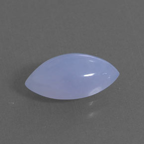 Calcédoine bleue naturelle transparent, 2,04 ct, transparent / translucide