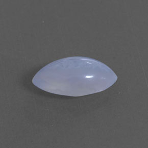 Calcédoine bleue naturelle transparent, 1,90 ct, transparent / translucide